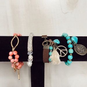 4 Pieces Bracelets Bundle